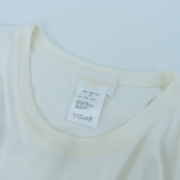 実際に弊社で買取させて頂いたmastermind JAPAN/マスターマインドジャパン スカル刺繍 半袖Tシャツ MC2-TS50-035/Mの画像 6枚目