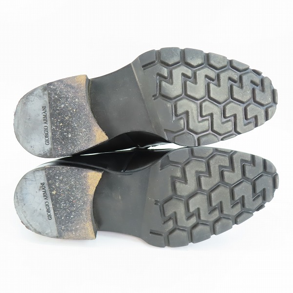 実際に弊社で買取させて頂いたGIORGIO ARMANI/ジョルジオアルマーニ レザー ローファー 39の画像 2枚目