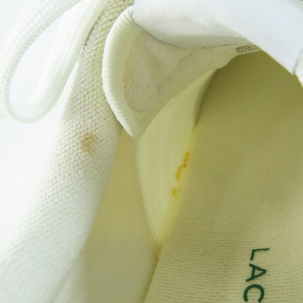 実際に弊社で買取させて頂いたLACOSTE/ラコステ ローカットスニーカー 43SMA0065082/US8.5の画像 6枚目
