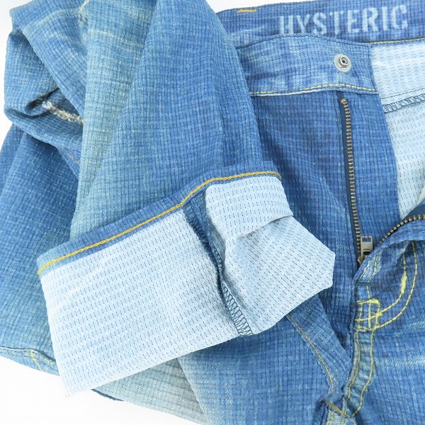 実際に弊社で買取させて頂いたHYSTERIC GLAMOUR/ヒステリックグラマー GOD PATCH DENIM ゴッド パッチ デニム スリムストレートパンツ 02182AP21/Sの画像 5枚目
