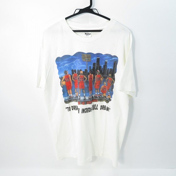 実際に弊社で買取させて頂いたMurina/ムリナ NBA CHICAGO BULLS/シカゴブルズ 1996 ヴィンテージTシャツ L