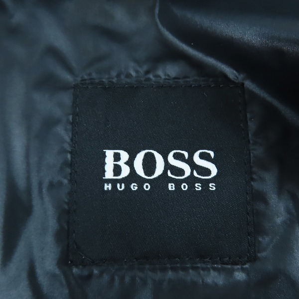 実際に弊社で買取させて頂いた【JPタグ】HUGO BOSS/ヒューゴボス ラムレザー ボンバージャケット 10219149 01/48の画像 2枚目