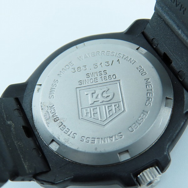 実際に弊社で買取させて頂いた【ジャンク/動作未確認】TAG HEUER/タグホイヤー フォーミュラー１ 383.513/1 アナログ腕時計の画像 3枚目