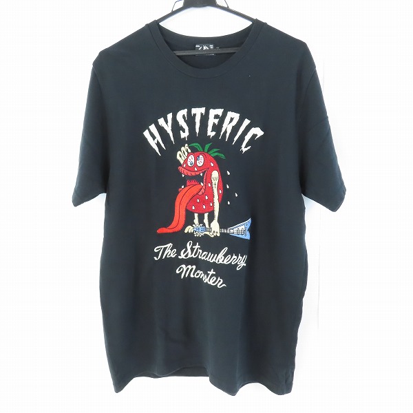 実際に弊社で買取させて頂いたHYSTERIC GLAMOUR/ヒステリックグラマー Tシャツ 刺繍 ブラック 02181CT03/L