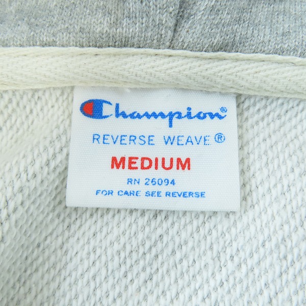 実際に弊社で買取させて頂いたChampion/チャンピオン コットン ジップアップパーカー C3-E137/Mの画像 2枚目