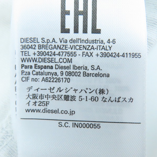 実際に弊社で買取させて頂いたDIESEL/ディーゼル  Tシャツ カットソー WASHROT Mの画像 5枚目