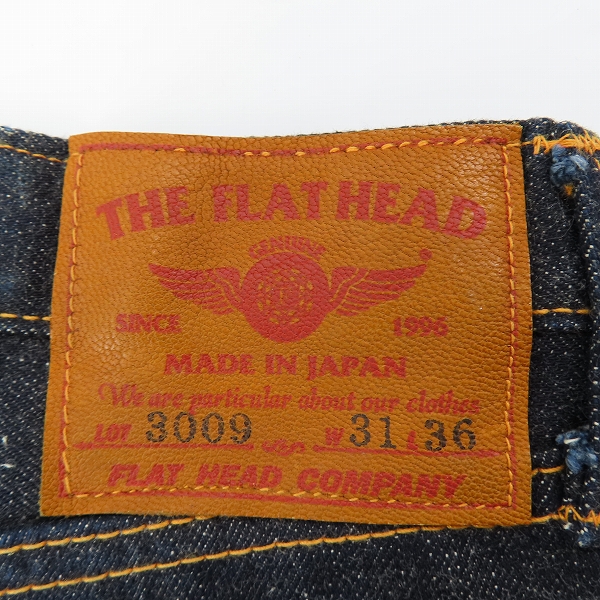 実際に弊社で買取させて頂いたTHE FLAT HEAD/フラットヘッド デニムパンツ/ストレートジーンズ/3009/W31L36の画像 2枚目