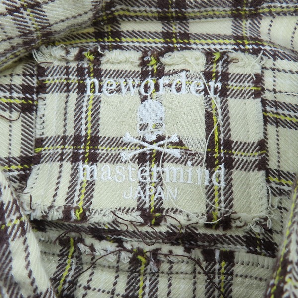 実際に弊社で買取させて頂いたmastermind JAPAN/マスターマインドジャパン neworder 長袖チェックシャツ/MB2-SH02-012/Mの画像 2枚目