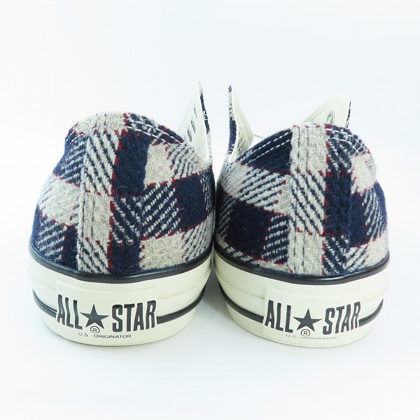 実際に弊社で買取させて頂いたCONVERSE/コンバース AS US WOOL PLAID OX オールスター ウール プレイド 1SD743 28の画像 1枚目
