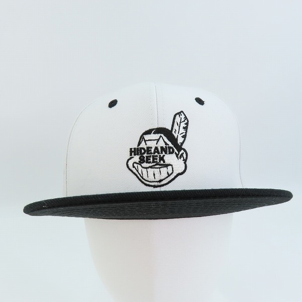 実際に弊社で買取させて頂いたHideandSeek/ハイアンドシーク INDIAN BASEBALL CAP/刺繍ロゴ ベースボールキャップの画像 1枚目