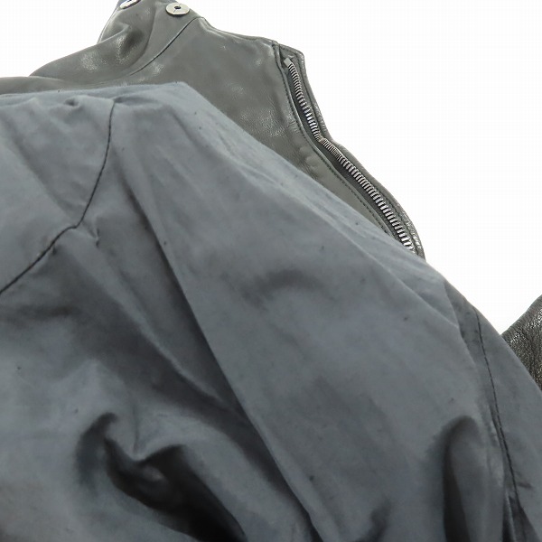 実際に弊社で買取させて頂いたincarnation/インカネーション バッファローレザー ロングコート/Sの画像 5枚目