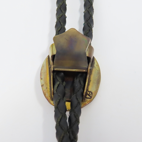 実際に弊社で買取させて頂いた（5）GANGSTERVILLE×Galcia/ギャングスタービル×ガルシア G ループタイ/ボロタイ/ブラス/シルバーの画像 2枚目