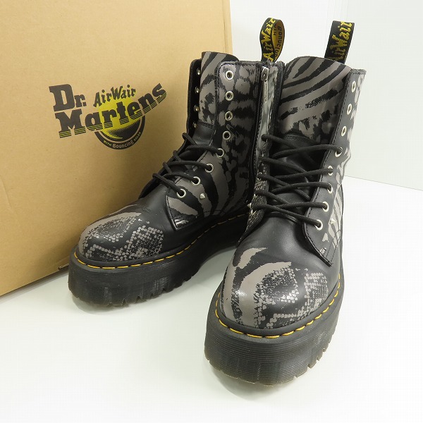 実際に弊社で買取させて頂いたDr.Martens/ドクターマーチン JADON/ジェイドン サイドジップ 8ホールブーツBLACK×ZINC GREY ANIMAL CLASH/27669001/UK7