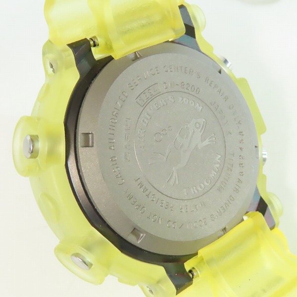 実際に弊社で買取させて頂いた【カスタム/動作未確認】G-SHOCK/Gショック FROGMAN MEN IN BLACK 2 フロッグマン DW-8200BM-1T の画像 3枚目
