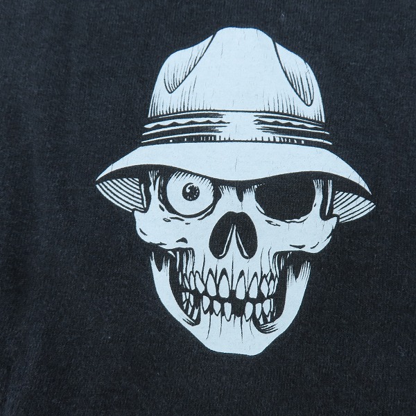 実際に弊社で買取させて頂いたSTUSSY×NEIGHBORHOOD/ステューシー×ネイバーフッド スカル プリント Tシャツ ブラック /XLの画像 4枚目