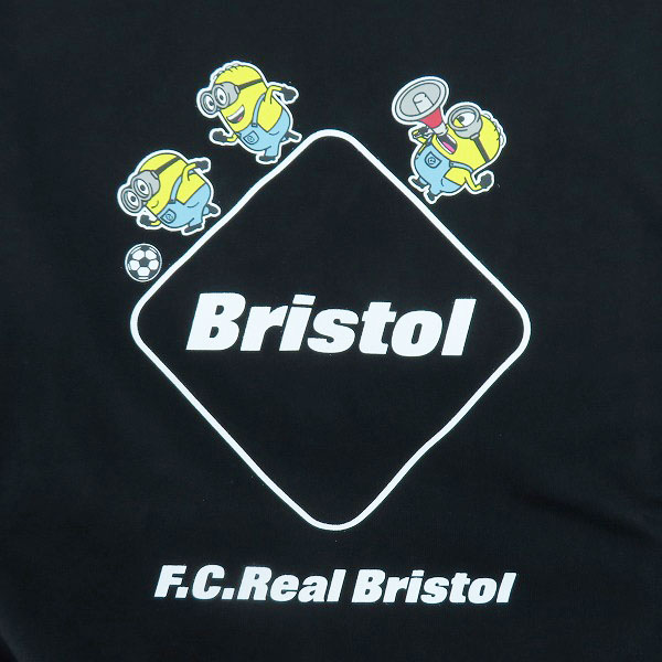 実際に弊社で買取させて頂いた【未使用】F.C.Real Bristol/エフシーレアルブリストル×ミニオンズ MINIONS TEAM EMBLEM TEE Tシャツ FCRB-240156/Lの画像 6枚目