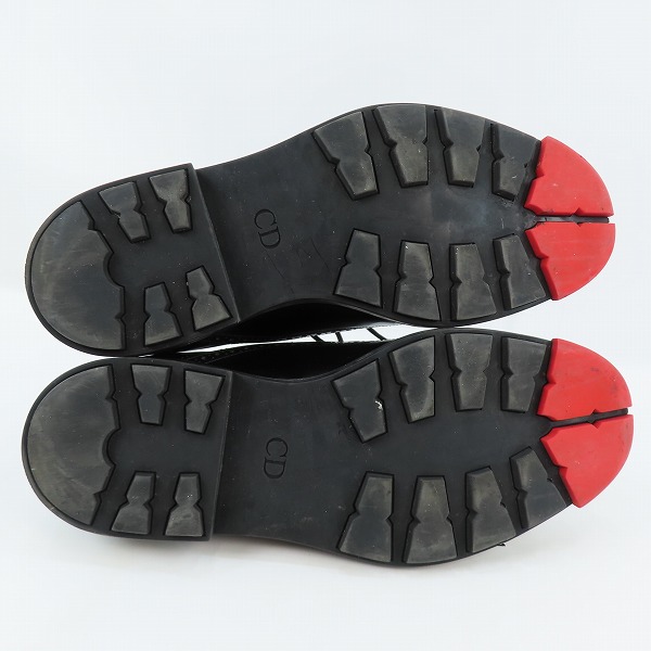 実際に弊社で買取させて頂いたDIOR/ディオール メダリオン プレーントゥ シューズ ブラック 42の画像 2枚目