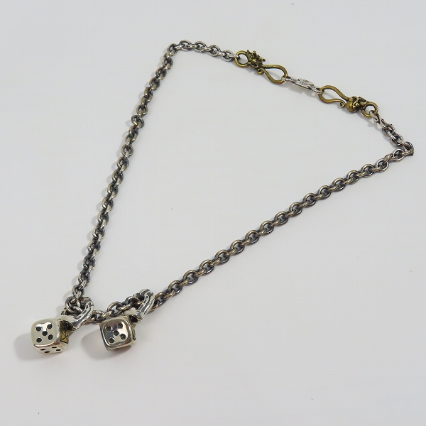 実際に弊社で買取させて頂いた（2）GANGSTERVILLE/ギャングスタービル × galcia/ガルシア DICE TOP/CHIAN SET/ダイス ネックレスの画像 7枚目