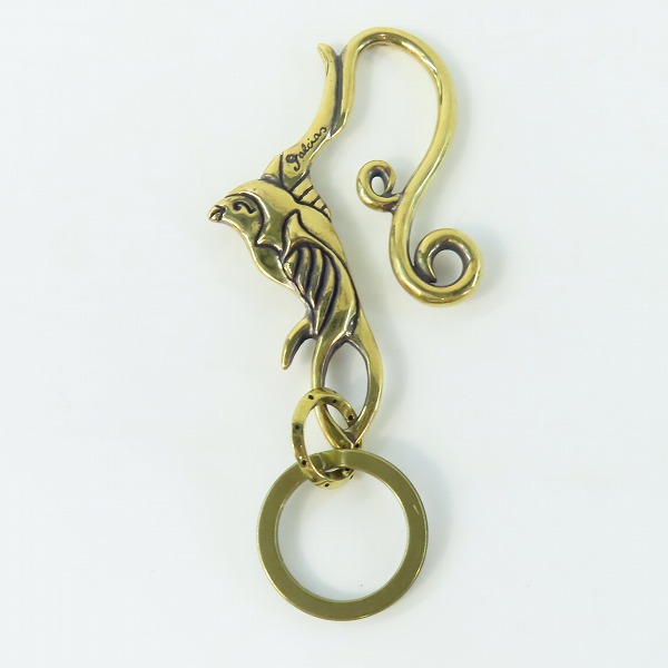 実際に弊社で買取させて頂いた(1)GANGSTERVILLE×Galcia/ギャングスタービル×ガルシア スワローキーホルダー ブラス/真鍮の画像 2枚目