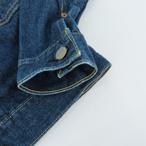 実際に弊社で買取させて頂いた(2)LEVI’S/リーバイス 71507XX/J02刻印 日本製 デニムジャケット Gジャン/38の画像 7枚目
