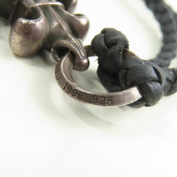 実際に弊社で買取させて頂いたCHROME HEARTS/クロムハーツ BSフレアチャーム w/レザーブレード スクロールボロチップの画像 6枚目