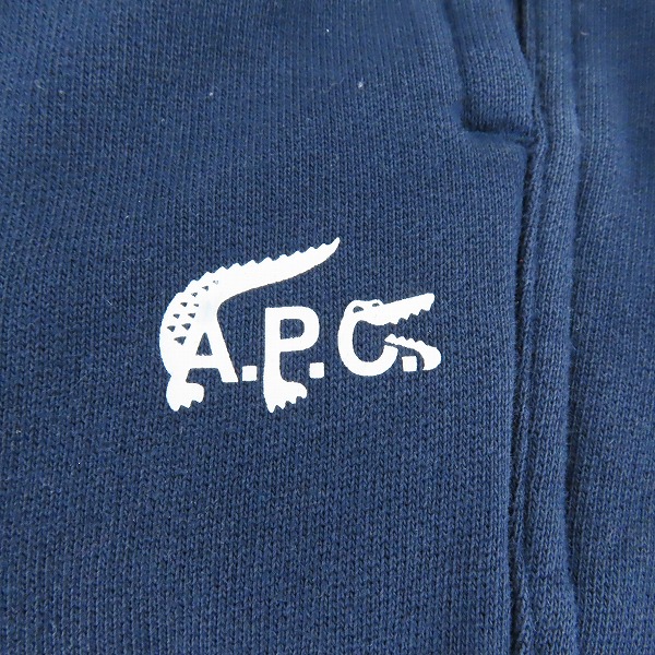 実際に弊社で買取させて頂いたA.P.C. × LACOSTE/アーペーセー × ラコステ スウェットパンツ Mの画像 9枚目