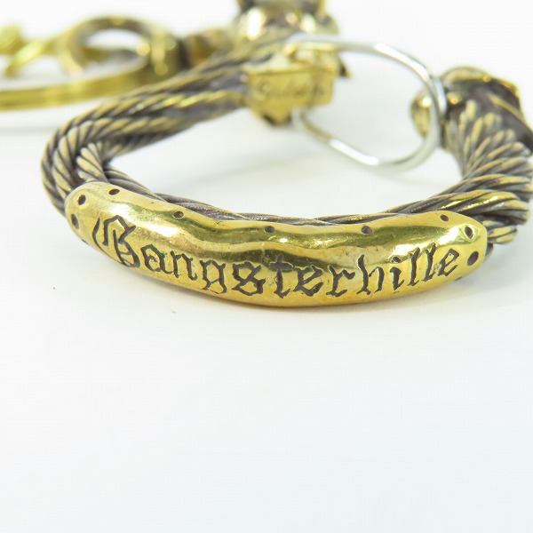 実際に弊社で買取させて頂いた(1)Gangsterville×galcia/ギャングスタービル×ガルシア キーホルダー DEVIL/デビル ブラス 真鍮 キーフック 15cmの画像 4枚目