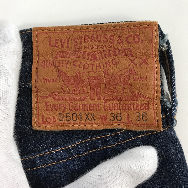 実際に弊社で買取させて頂いたLEVIS/リーバイス 501 デニムパンツ 大戦モデル 復刻 日本製 LOT 44501/W36の画像 2枚目
