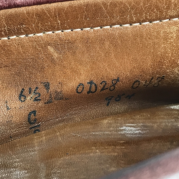 実際に弊社で買取させて頂いたALDEN/オールデン コインローファー ペニーローファー 984/6.5の画像 5枚目