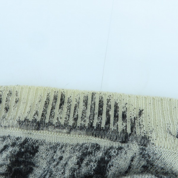 実際に弊社で買取させて頂いたEMPORIO ARMANI/エンポリオ アルマーニ ペイントスケッチ模様/総柄 ウールカーディガン H1E14M H137M/48の画像 5枚目