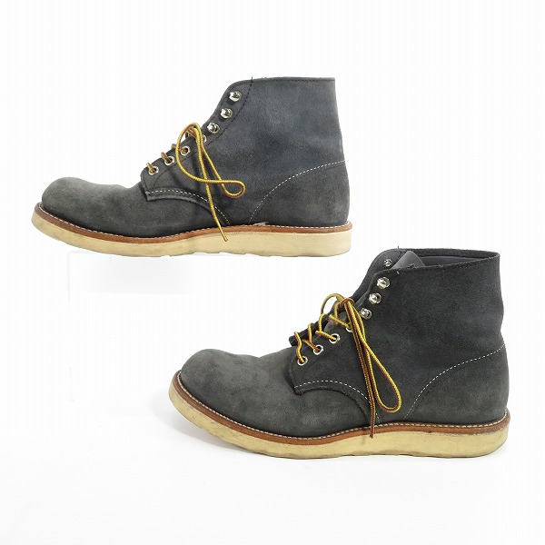 実際に弊社で買取させて頂いたREDWING/レッドウィング BEAMS別注 Plain Toe BOOTS プレーントゥブーツ スウェード/8154 8.5Dの画像 3枚目
