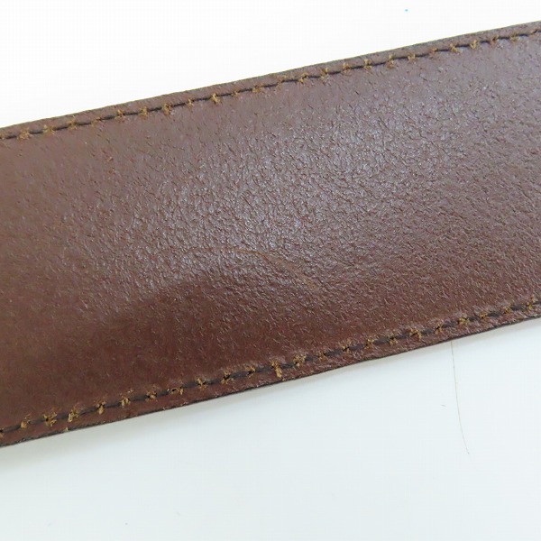 実際に弊社で買取させて頂いたDOLCE&GABBANA/ドルチェ&ガッバーナ オーバルバックル レザーベルト ブラウン/100cmの画像 8枚目