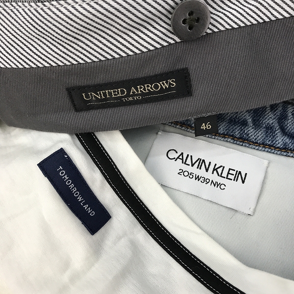 実際に弊社で買取させて頂いた【おまとめ】カルバンクライン/トゥモローランド/ユナイテッドアローズ 等 デニムジャケット/チェックパンツ/ロンT 他の画像 1枚目