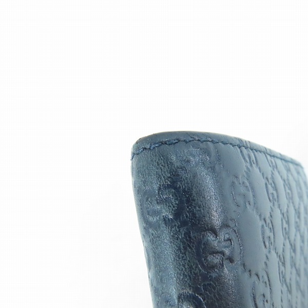 実際に弊社で買取させて頂いたGUCCI/グッチ グッチシマ レザー二つ折り財布 150413の画像 9枚目