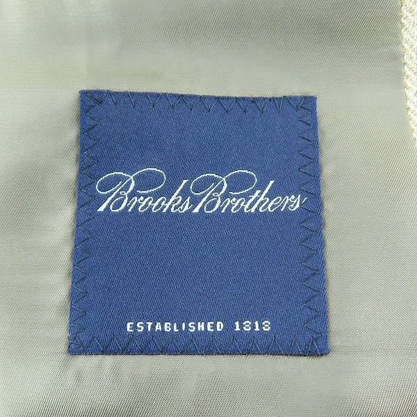 実際に弊社で買取させて頂いたBrooks Brothers/ブルックスブラザーズ リネン混 テーラードジャケット/42REGの画像 2枚目