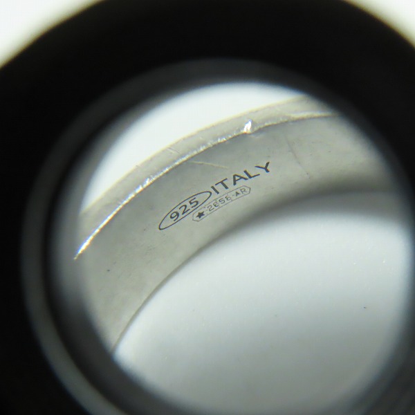 実際に弊社で買取させて頂いたMaison Martin Margiela/メゾンマルタンマルジェラ TWIST RING/ツイストリング ナンバリングロゴ SM1UQ0057/27.5-28号の画像 6枚目