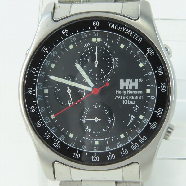 実際に弊社で買取させて頂いたCITIZEN × Helly Hansen/シチズン × ヘリーハンセン クロノグラフ クォーツ腕時計 6850-G80833【動作未確認】