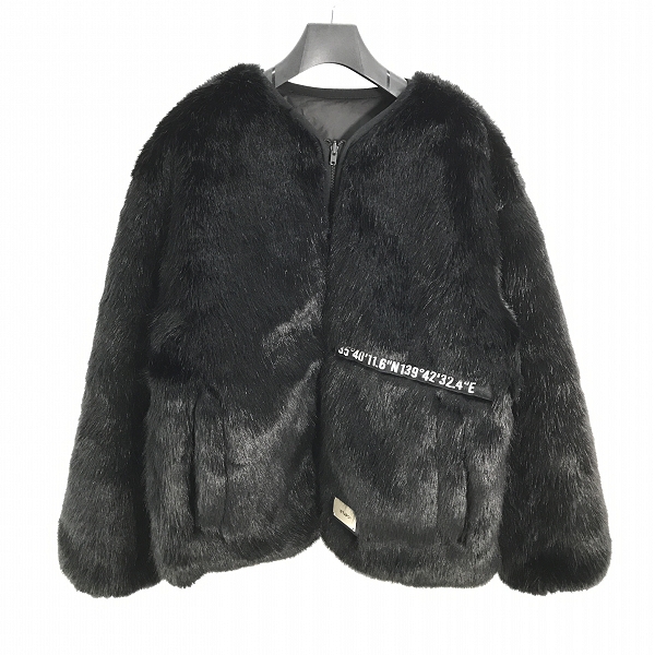 実際に弊社で買取させて頂いたWtaps/ダブルタップス 22AW Urcon Jacket Poly. Fur. Taffeta. Spec "Black" リバーシブルファージャケット 222BRDT-JKM06/03