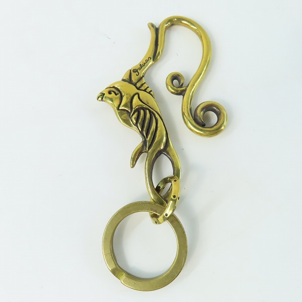 実際に弊社で買取させて頂いた(4)GANGSTERVILLE×Galcia/ギャングスタービル×ガルシア スワローキーホルダー ブラス/真鍮の画像 1枚目