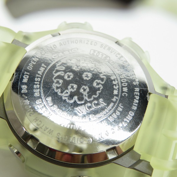 実際に弊社で買取させて頂いたG-SHOCK/Gショック 1999年 W.C.C.S. フロッグマン クリア/DW-9900WC-2T【動作未確認】の画像 3枚目