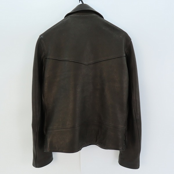 実際に弊社で買取させて頂いたLewis Leathers/ルイスレザー×リアルマッコイズ ディアスキン ライトニング ライダース ジャケット 42の画像 1枚目
