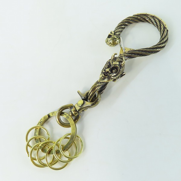 実際に弊社で買取させて頂いた(1)Gangsterville×galcia/ギャングスタービル×ガルシア キーホルダー DEVIL/デビル ブラス 真鍮 キーフック 14cm