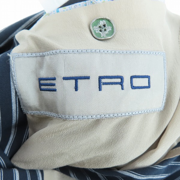 実際に弊社で買取させて頂いたETRO/エトロ ストライプ テーラードジャケット/121-11806-1087/46の画像 3枚目