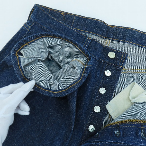 実際に弊社で買取させて頂いたLEVI'S/リーバイス 501 刻印555 バレンシア工場製 ビッグE デニムパンツ 紙パッチ/W34L36の画像 2枚目