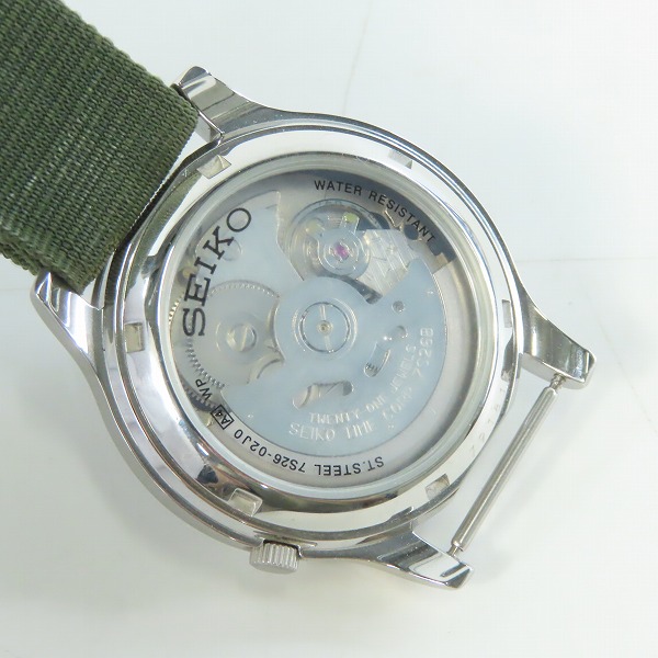 実際に弊社で買取させて頂いたSEIKO/セイコー SEIKO 5/セイコーファイブ 裏スケ 自動巻き 腕時計 7S26-02J0の画像 3枚目