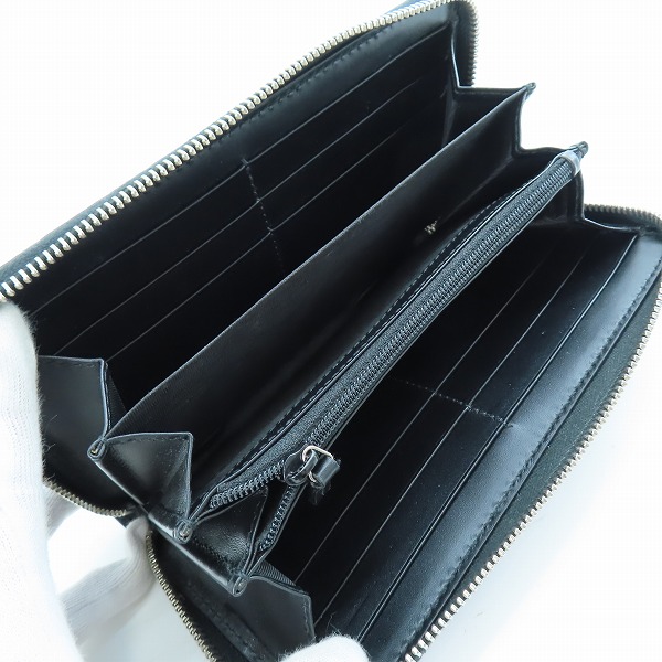 実際に弊社で買取させて頂いたGUCCI/グッチ DORIAN/ドリアン シグネチャーレザー  グッチシマ ラウンドジップ長財布  473928 CWC1N 1000の画像 4枚目