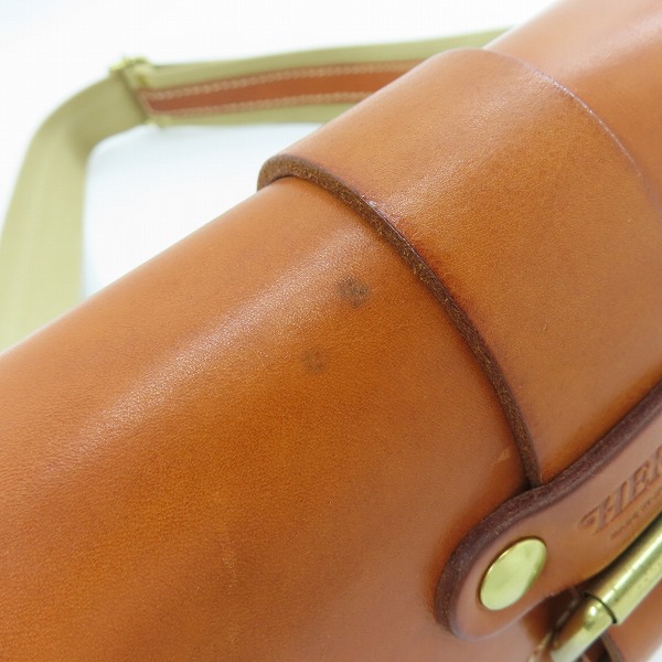 実際に弊社で買取させて頂いたHERZ/ヘルツ 一本ベルトのクラシックボディバッグ F-4の画像 8枚目