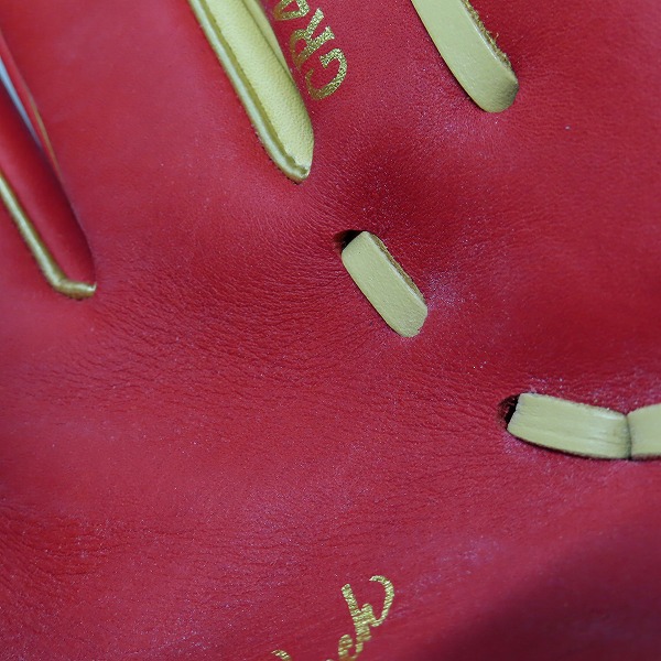 実際に弊社で買取させて頂いたRawlings/ローリングス HYPER TECH COLOR SYNC 軟式/内野手/右投げ用 グローブ GR4HTCN62の画像 9枚目