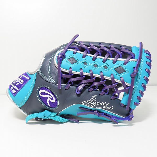 実際に弊社で買取させて頂いたRawlings/ローリングス HYPER TECH COLOR SYNC 軟式 外野手 右投げ用 グローブ GR4HTCY719の画像 1枚目