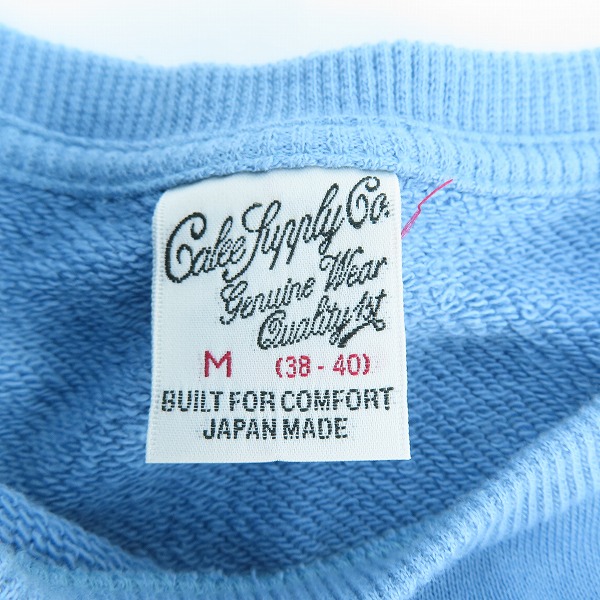 実際に弊社で買取させて頂いたCALEE/キャリー クルーネックスウェットトレーナー /Mの画像 2枚目